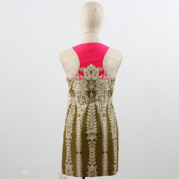 Vintage Tibi 6 Retro 60s Print Paisley Mini Dress - Picture 5 of 9